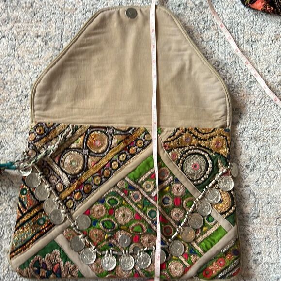 NWT antik batik boho clutch hand work - Picture 7 of 12